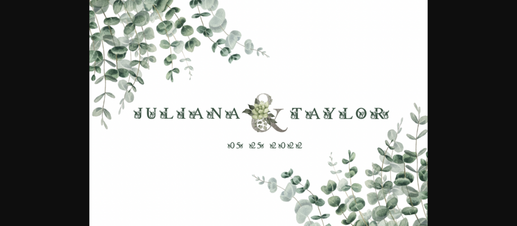 Gnome Flower Font Poster 10