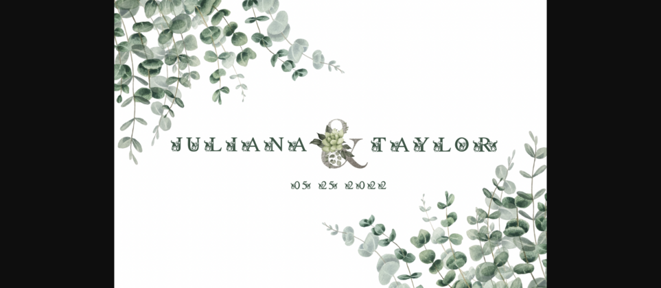 Gnome Flower Font Poster 10