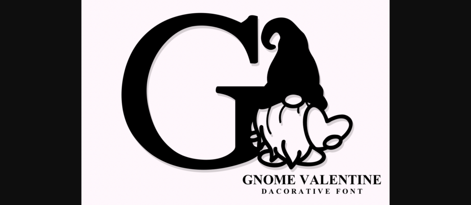 Gnome Valentine Font Poster 3