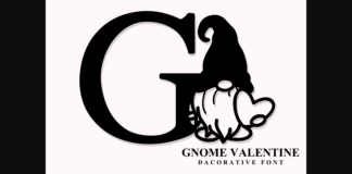 Gnome Valentine Font Poster 1