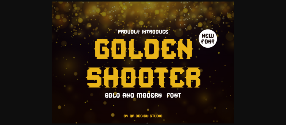 Golden Shooter Font Poster 3