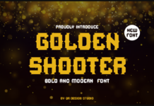 Golden Shooter Font Poster 1