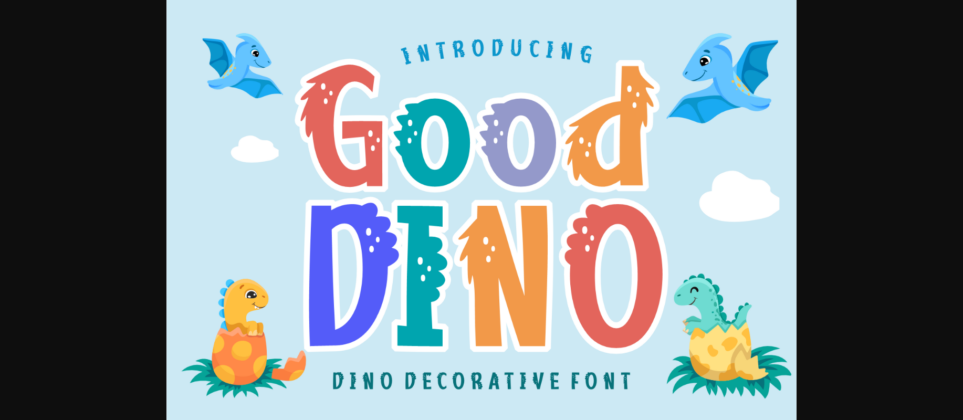 Good Dino Font Poster 3