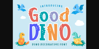 Good Dino Font Poster 1