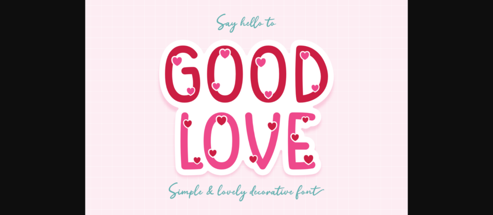 Good Love Font Poster 3