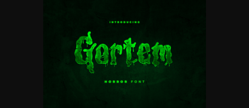 Gortem Font Poster 1