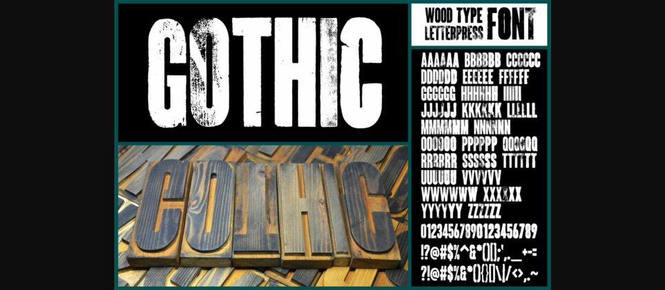 Gothic Font Poster 3