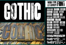 Gothic Font Poster 1