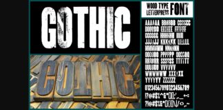 Gothic Font Poster 1