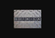 Gothica Font Poster 1
