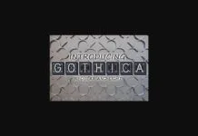 Gothica Font Gothica Font Poster 1