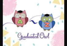 Graduated Owl Font Poster 1