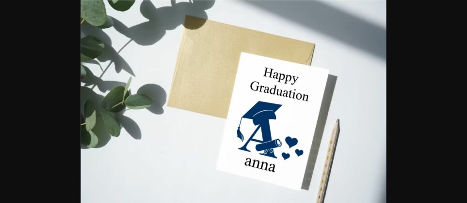 Graduation Monogram Font Poster 5