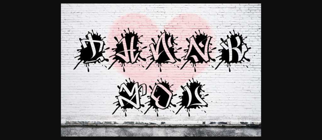 Graffiti Pink Road Font Poster 6