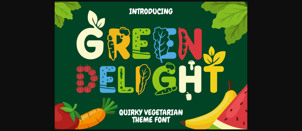 Green Delight Font Poster 3