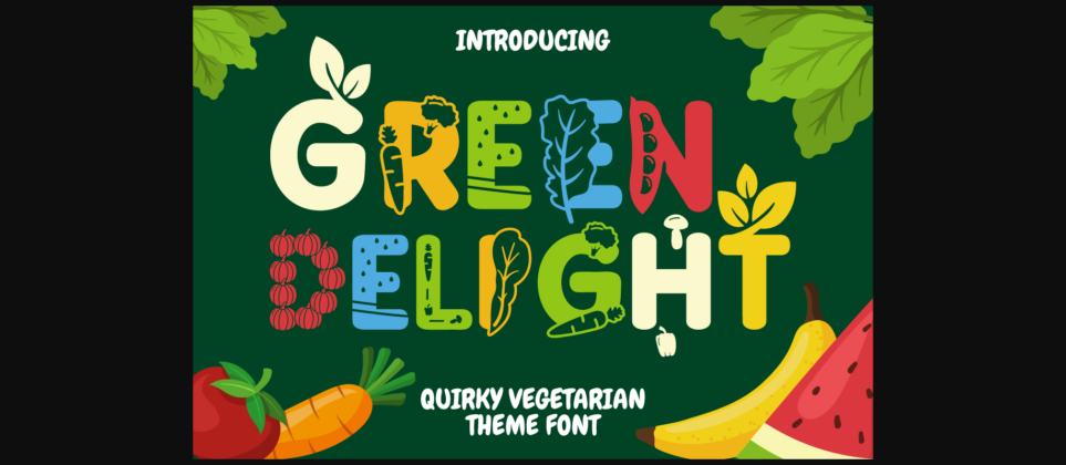 Green Delight Font Poster 1