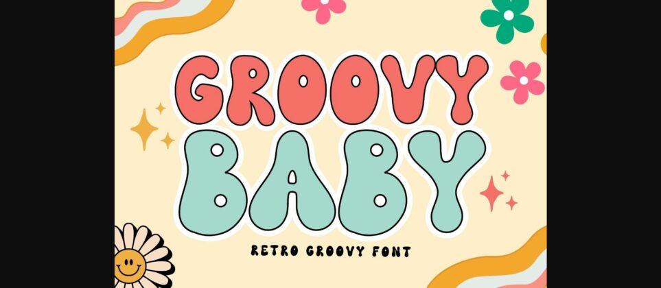 Groovy Baby Font Poster 3