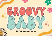 Groovy Baby Font Poster 1