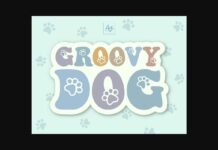 Groovy Dog Font Poster 1