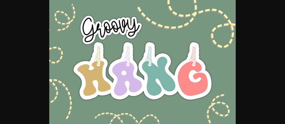 Groovy Hang Font Poster 3
