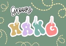 Groovy Hang Font Poster 1