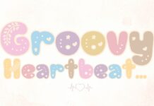 Groovy Heartbeat Font Poster 1