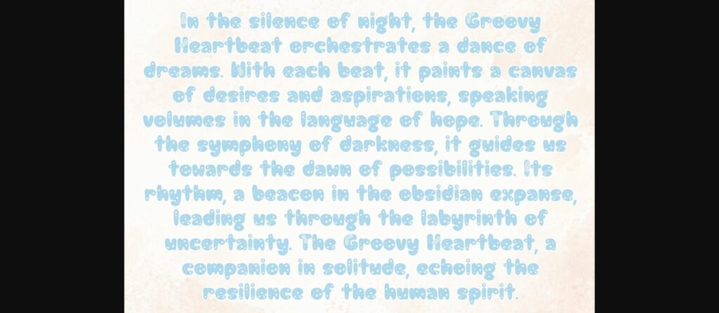 Groovy Heartbeat Font Poster 5