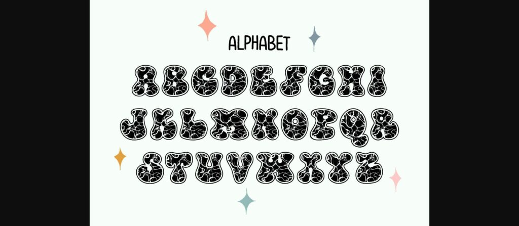 Groovy Marble Font Poster 4