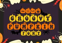 Groovy Pumpkin Font Poster 1