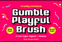 Gumble Playful Brush Font Poster 1