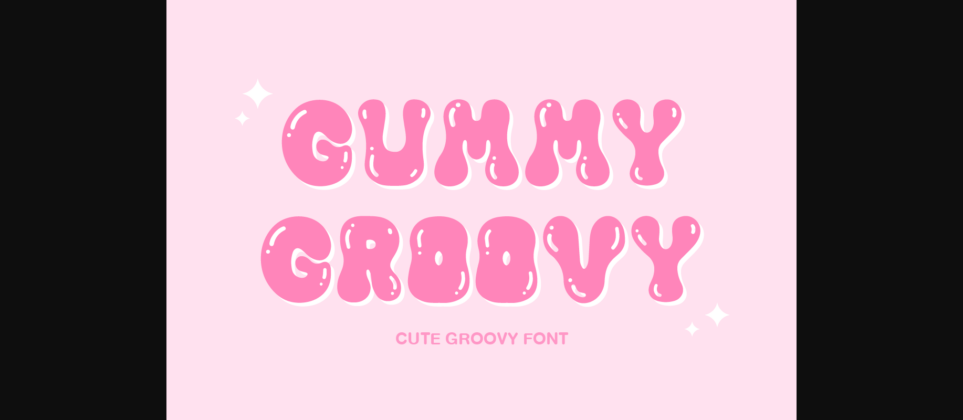 Gummy Groovy Font Poster 3