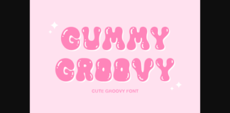 Gummy Groovy Font Poster 1