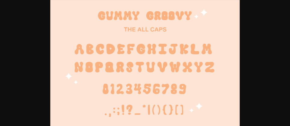 Gummy Groovy Font Poster 8