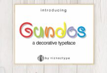 Gundos Font Poster 1