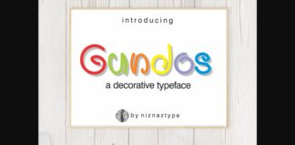 Gundos Font Poster 1