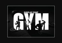 Gym Font Poster 1