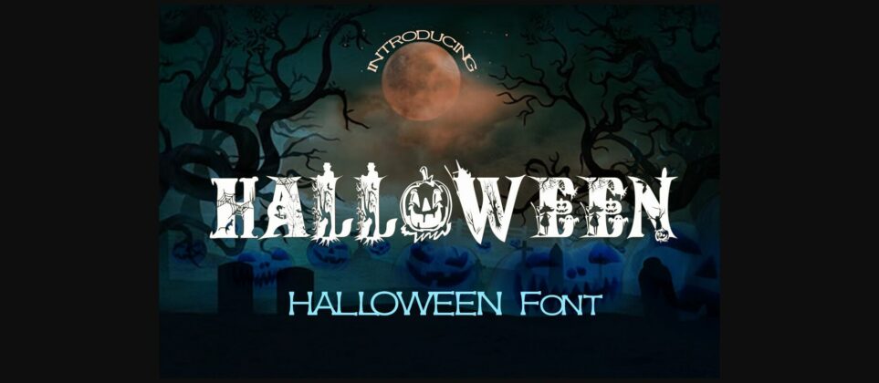 Halloween Font Poster 3