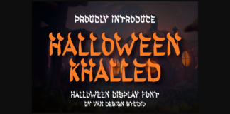 Halloween Khalled Font Poster 1