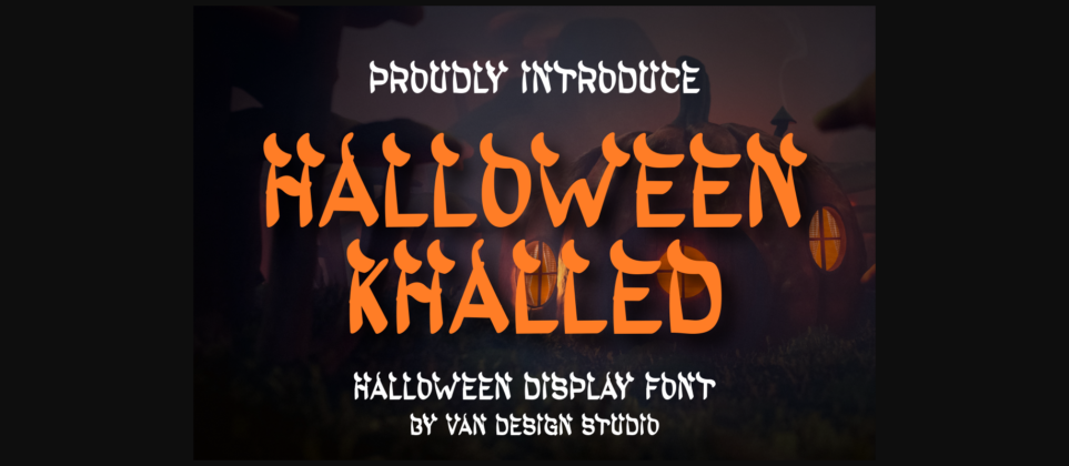 Halloween Khalled Font Poster 1