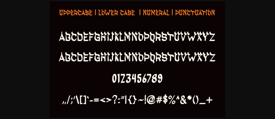 Halloween Khalled Font Poster 4