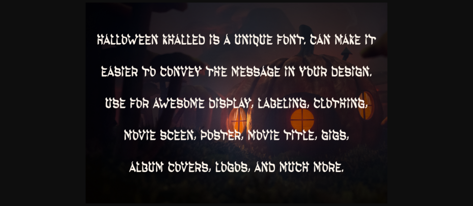 Halloween Khalled Font Poster 6