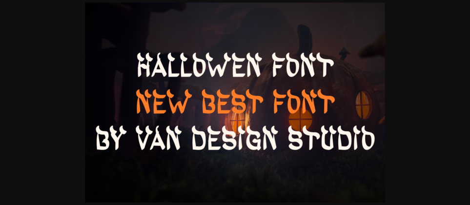 Halloween Khalled Font Poster 7