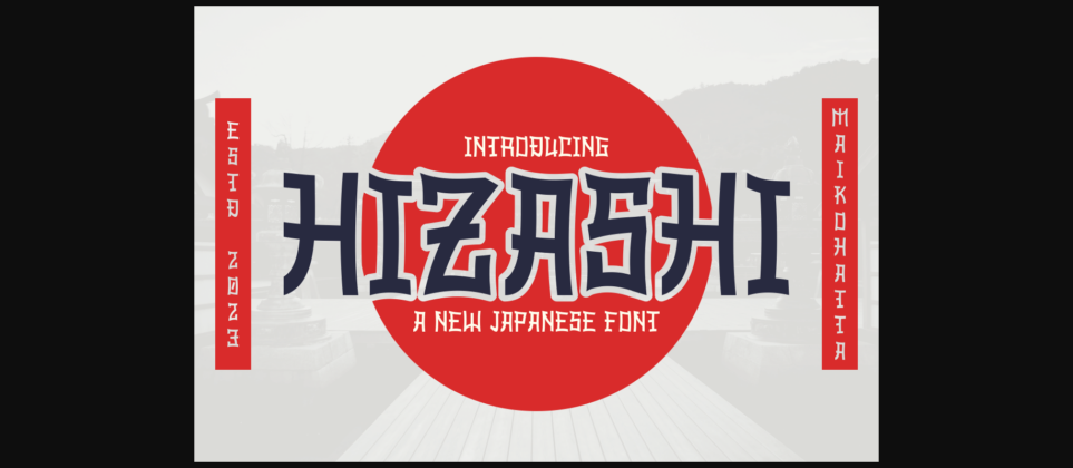 Hizashi Font Poster 3