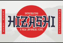 Hizashi Font Poster 1