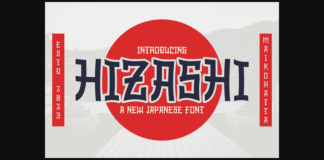 Hizashi Font Poster 1