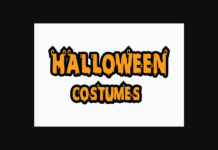 Halloween Costumes Font Poster 1