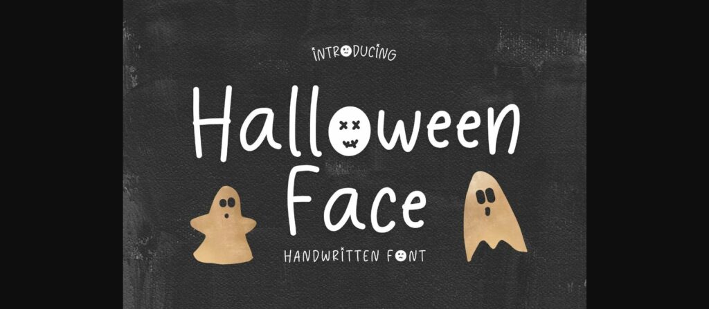 Halloween Face Font Poster 3