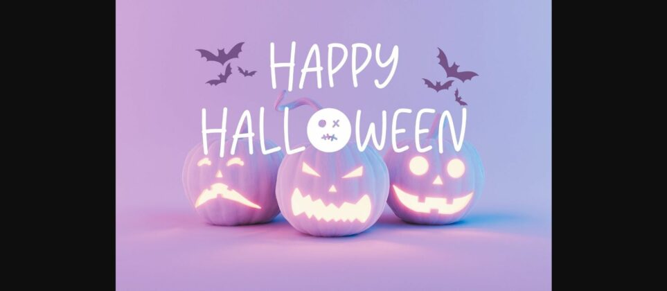 Halloween Face Font Poster 6