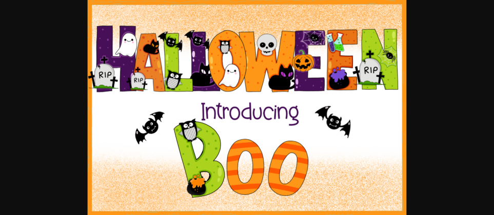 Halloween Font Poster 3