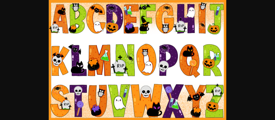 Halloween Font Poster 5